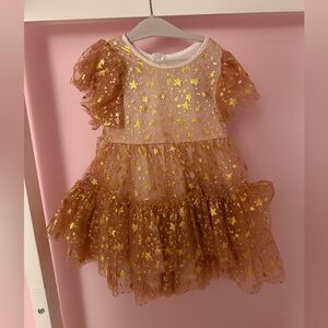 Lola and the Boys Goldie Star Dress in Size 2T
